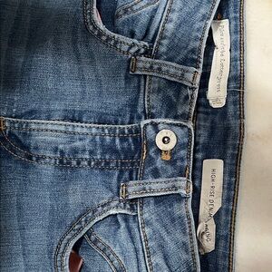 Pilcro and the Letterpress Blue Skinny Jeans